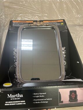 NWT Martha Stewart LED halloween Vanity Mirror grim reaper